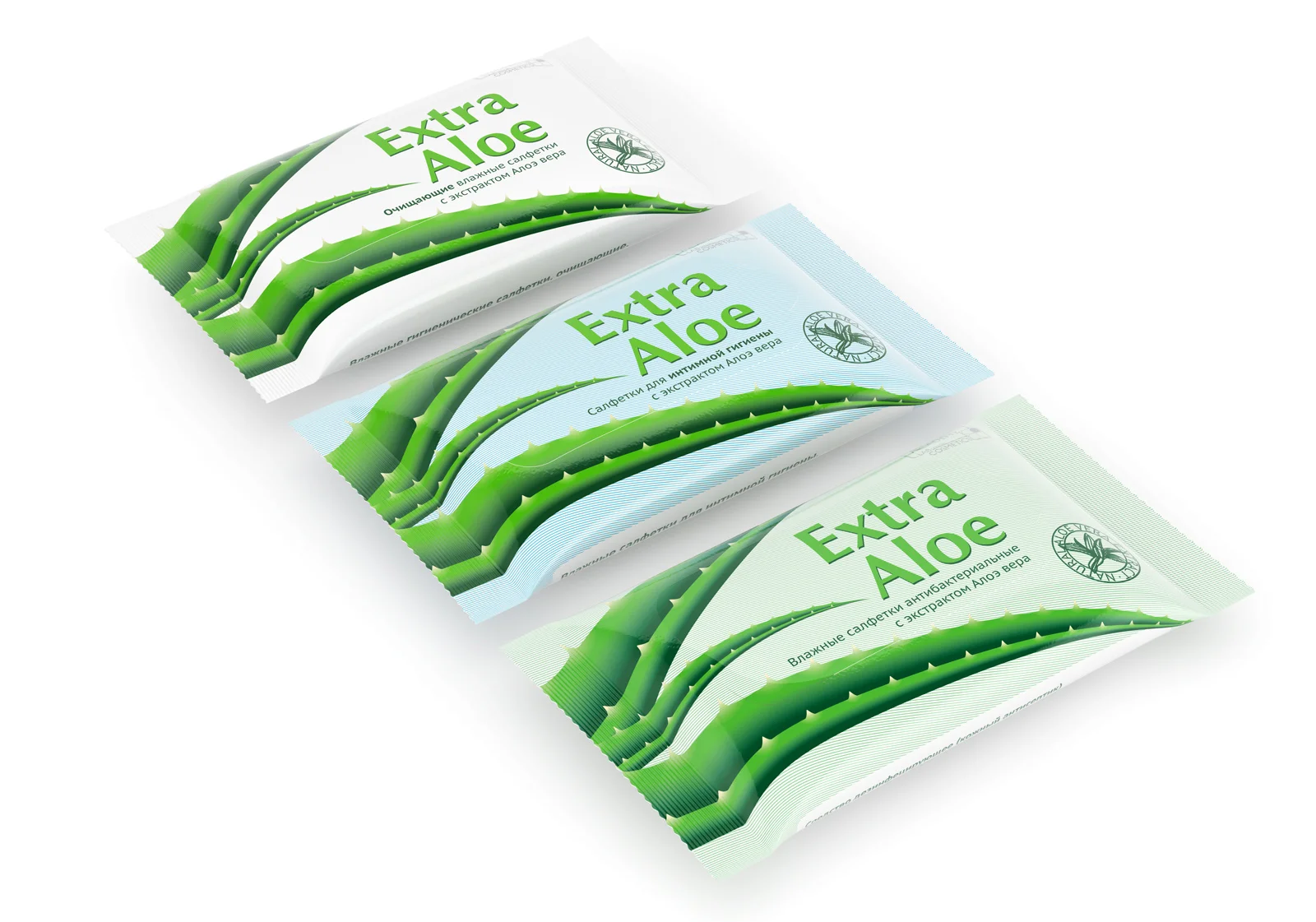 Примеры разработанных упаковок для влажных салфеток