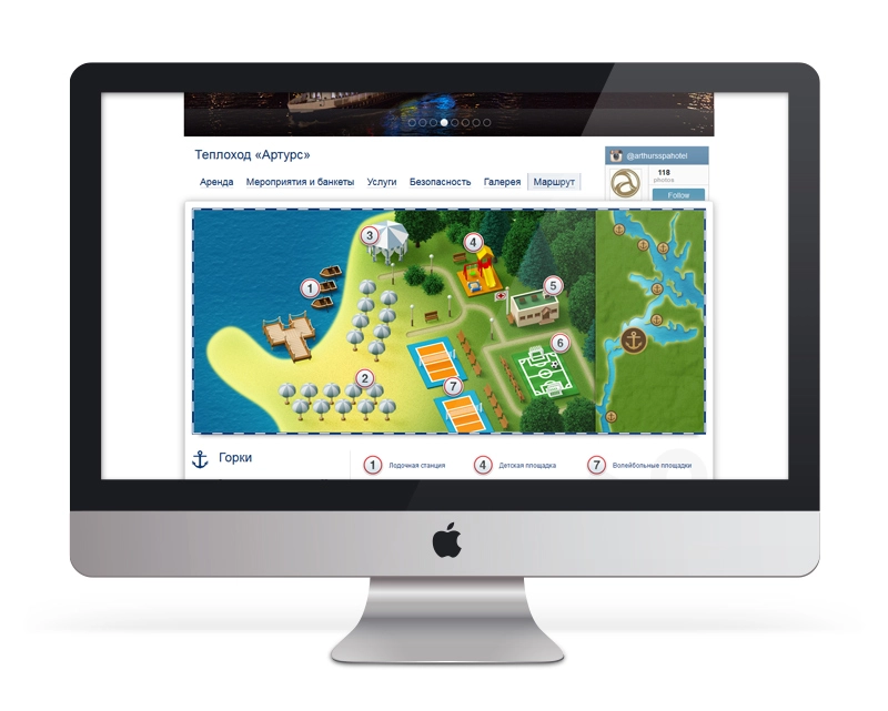 Демонстрация интерактивной карты созданной в компании Кукумбер