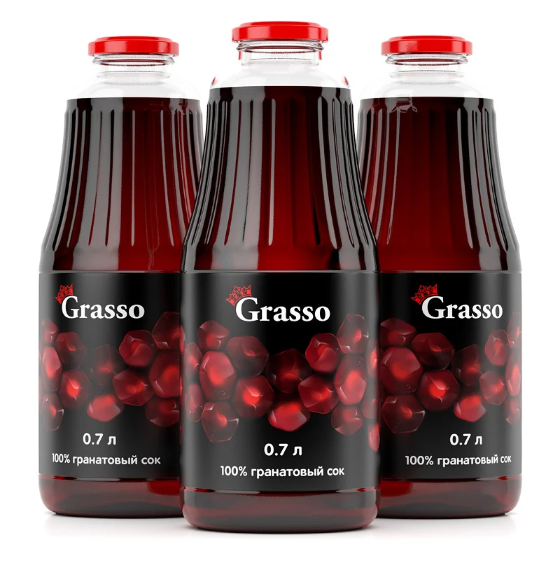 3D визуализация разработанной этикетки для сока