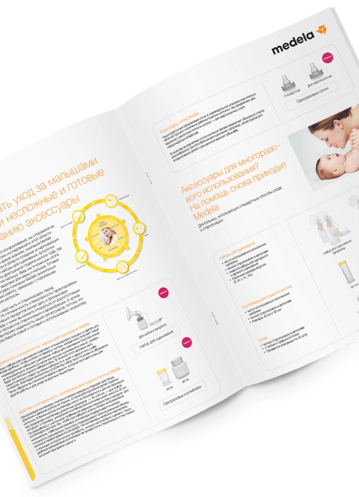 Демонстрация разработанного буклета для компании