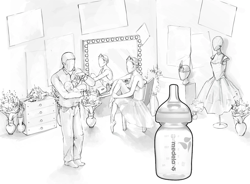 Эскиз для презентации рекламного модуля